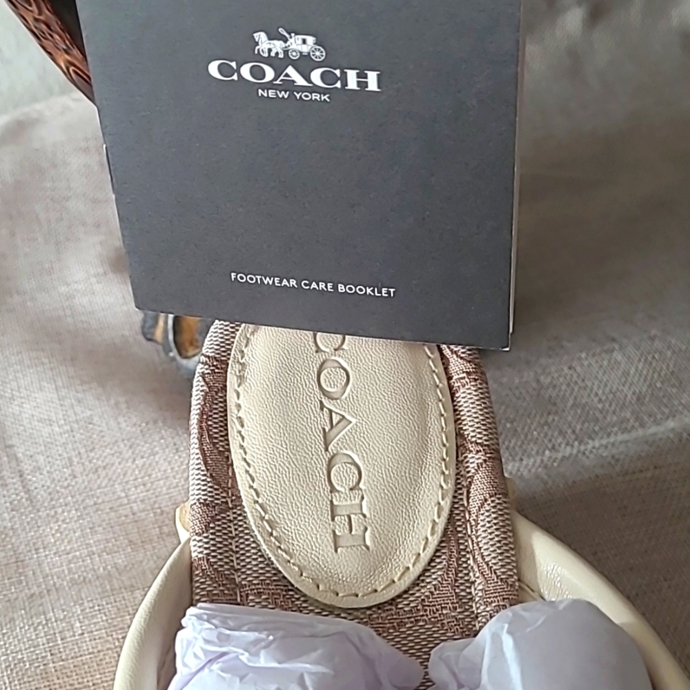 COACH Womens Franki Leathers Platform Flip Flops. - Picture 9 of 16